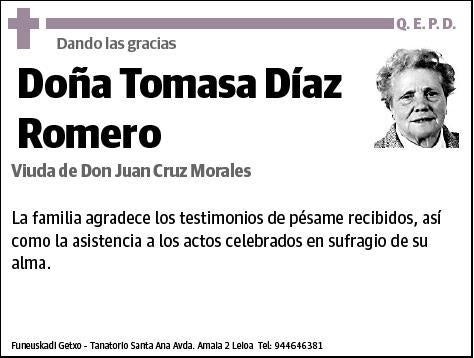 DIAZ ROMERO,TOMASA