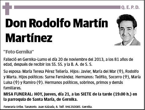 MARTIN MARTINEZ,RODOLFO