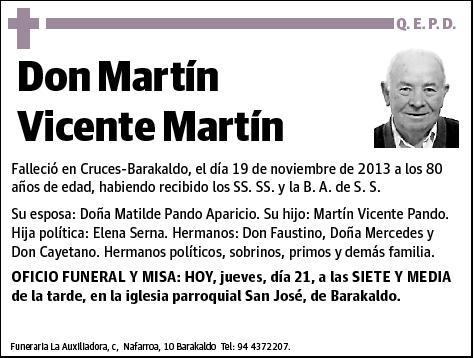 VICENTE MARTIN,MARTIN