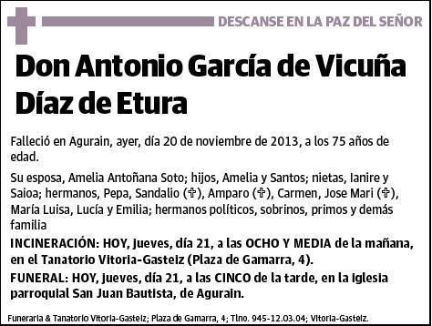 GARCIA DE VICUÑA DIAZ DE ETURA,ANTONIO