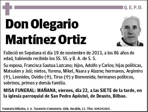 MARTINEZ ORTIZ,OLEGARIO