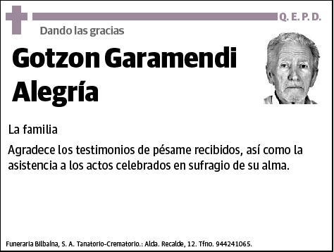 GARAMENDI ALEGRIA,GOTZON