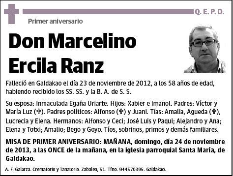 ERCILLA RANZ,MARCELINO