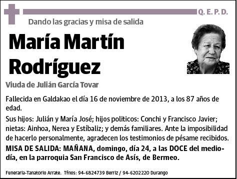 MARTIN RODRIGUEZ,MARIA