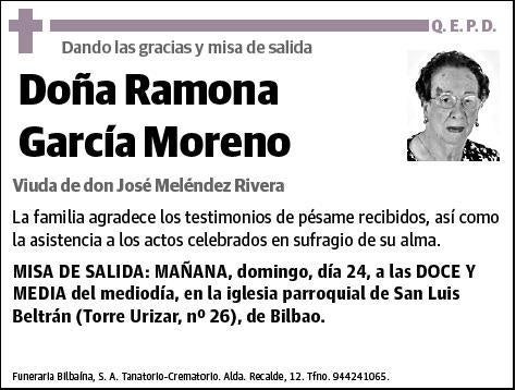 GARCIA MORENO,RAMONA