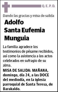 SANTA EUFEMIA MUNGUIA,ADOLFO