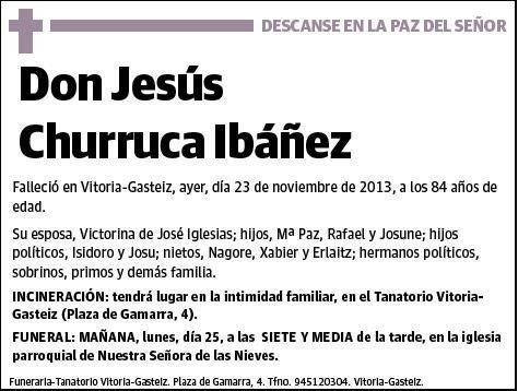 CHURRUCA IBAÑEZ,JESUS