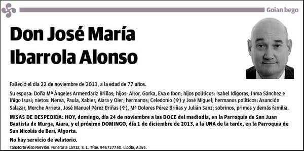 IBARROLA ALONSO,JOSE MARIA