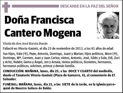 CANTERO MOGENA,FRANCISCA