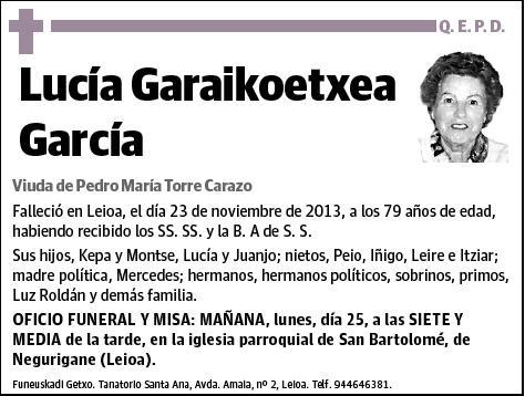 GARAIKOETXEA GARCIA,LUCIA