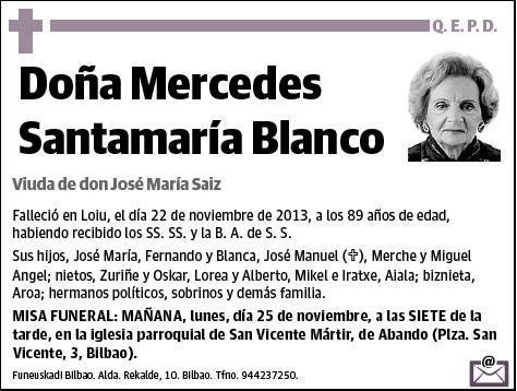 SANTAMARIA BLANCO,MERCEDES