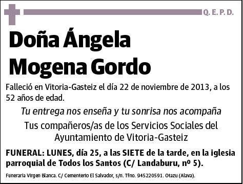 MOGENA GORDO,ANGELA