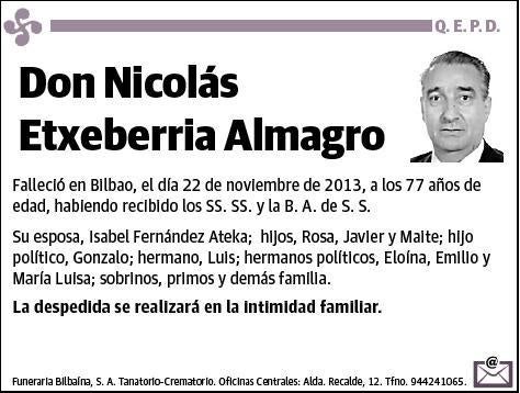 ETXEBERRIA ALMAGRO,NICOLAS