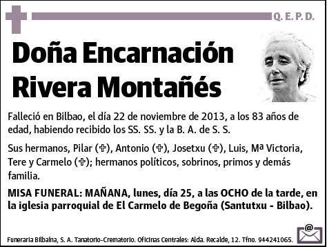 RIVERA MONTAÑES,ENCARNACION