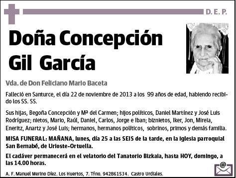 GIL GARCIA,CONCEPCION