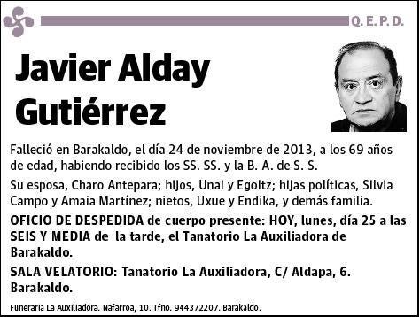 ALDAY GUTIERREZ,JAVIER