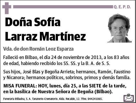 LARRAZ MARTINEZ,SOFIA