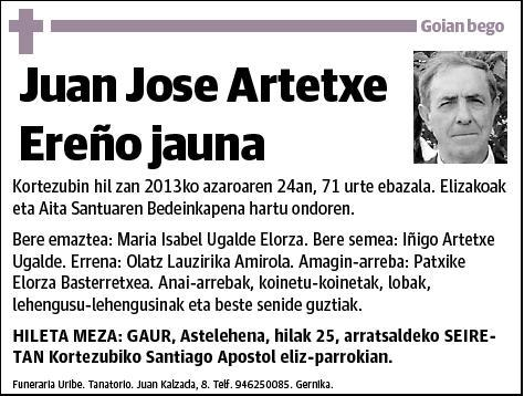 ARTETXE EREÑO,JUAN JOSE