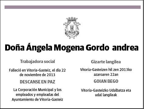 MOGENA GORDO,ANGELA