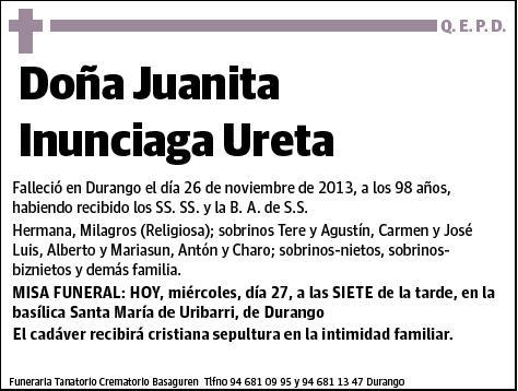 INUNCIAGA URETA,JUANITA