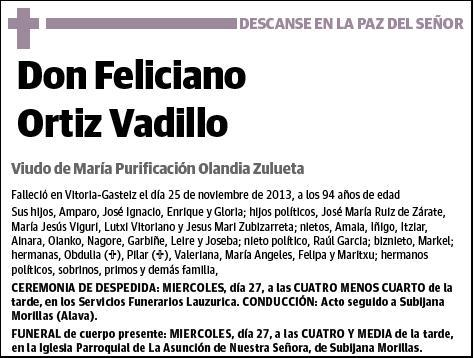 ORTIZ VADILLO,FELICIANO