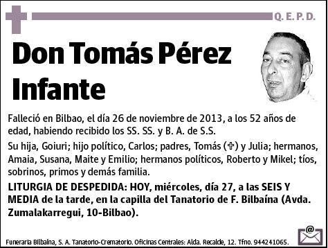 PEREZ INFANTE,TOMAS