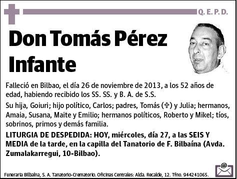 PEREZ INFANTE,TOMAS