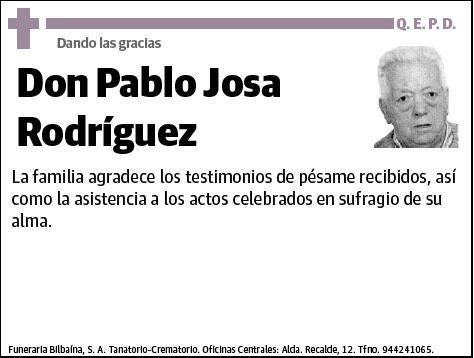 JOSA RODRIGUEZ,PABLO