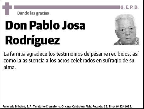 JOSA RODRIGUEZ,PABLO