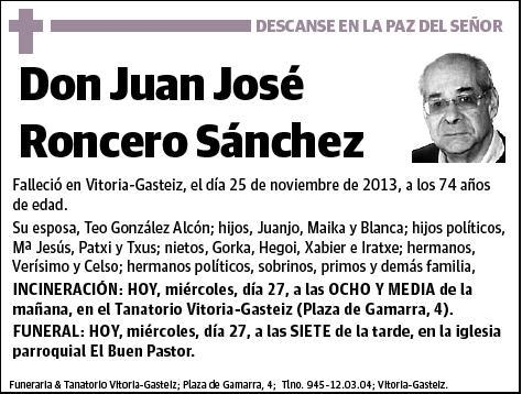 RONCERO SANCHEZ,JUAN JOSE