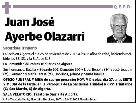 AYERBE OLAZARRI,JUAN JOSE