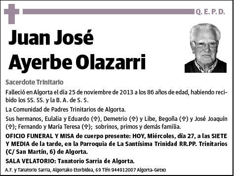 AYERBE OLAZARRI,JUAN JOSE