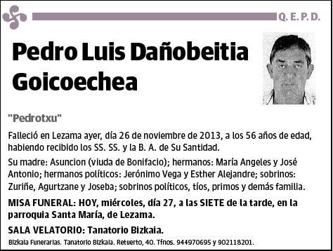 DAÑOBEITIA GOICOECHEA,PEDRO LUIS