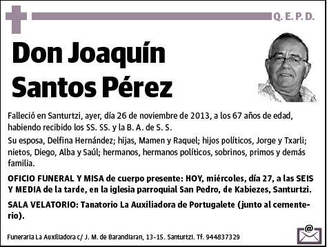 SANTOS PEREZ,JOAQUIN