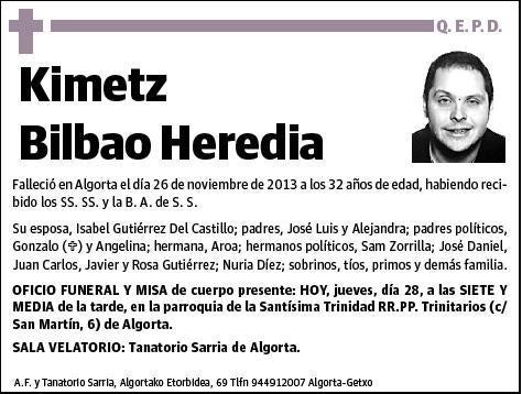 BILBAO HEREDIA,KIMETZ