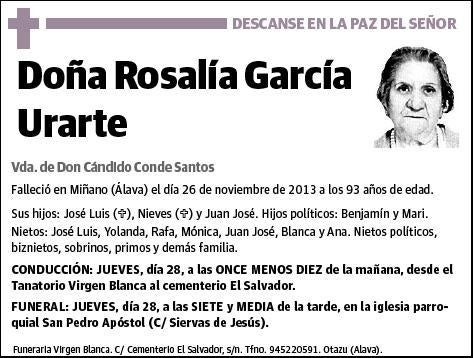 GARCIA URARTE,ROSALIA