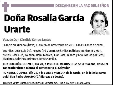 GARCIA URARTE,ROSALIA