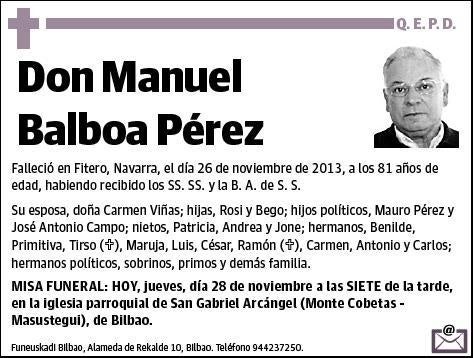 BALBOA PEREZ,MANUEL