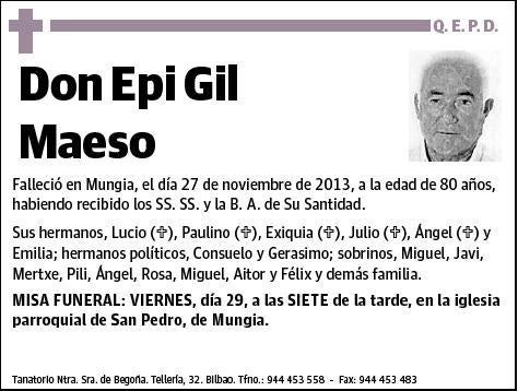 GIL MAESO,EPI