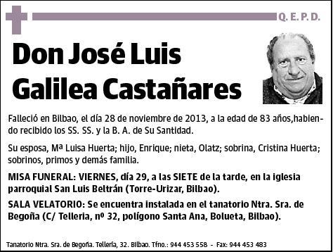 GALILEA CASTAÑARES,JOSE LUIS