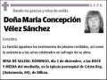 VELEZ SANCHEZ,MARIA CONCEPCION