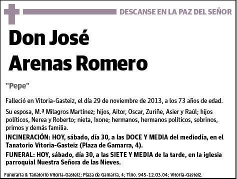 ARENAS ROMERO,JOSE