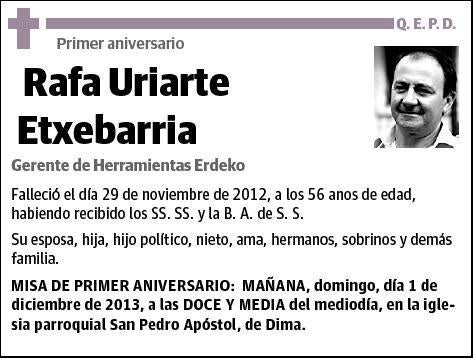 URIARTE ETXEBARRIA,RAFA