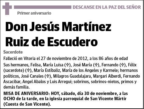 MARTINEZ RUIZ DE ESCUDERO,JESUS