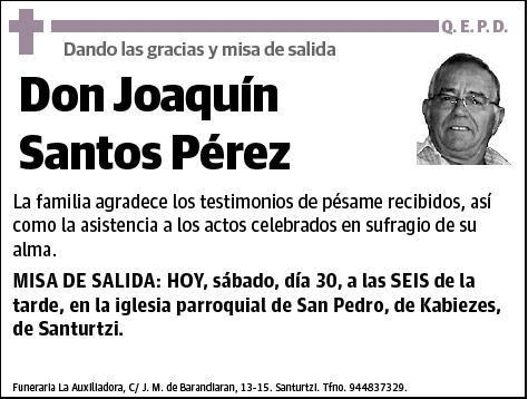 SANTOS PEREZ,JOAQUIN