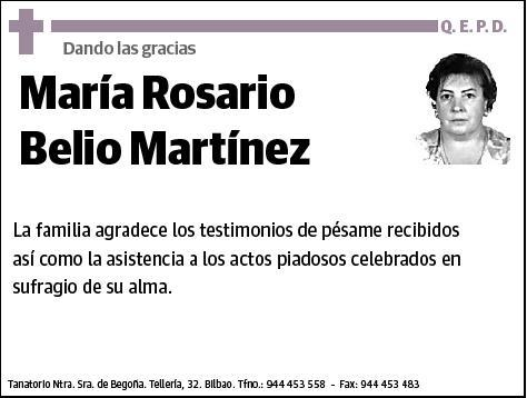 BELIO MARTINEZ,Mª ROSARIO