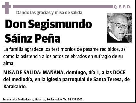 SAINZ PEÑA,SEGISMUNDO