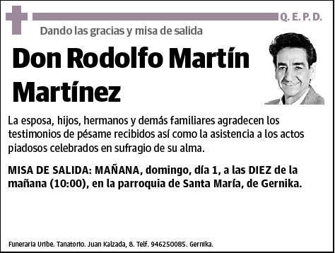 MARTIN MARTINEZ,RODOLFO