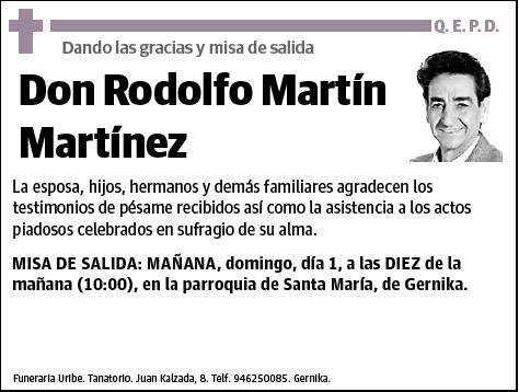 MARTIN MARTINEZ,RODOLFO