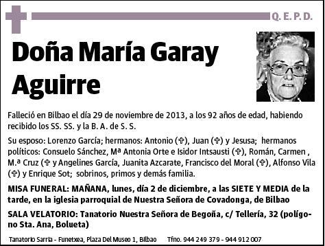 GARAY AGUIRRE,MARIA